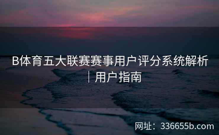 B体育五大联赛赛事用户评分系统解析|用户指南
